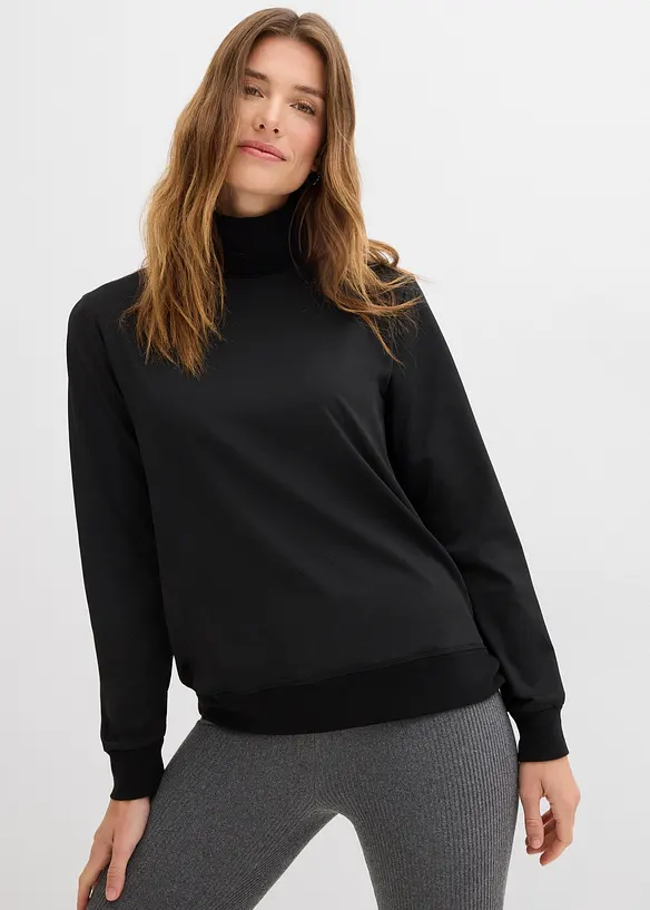 Maglia termica in pile a collo alto, bonprix