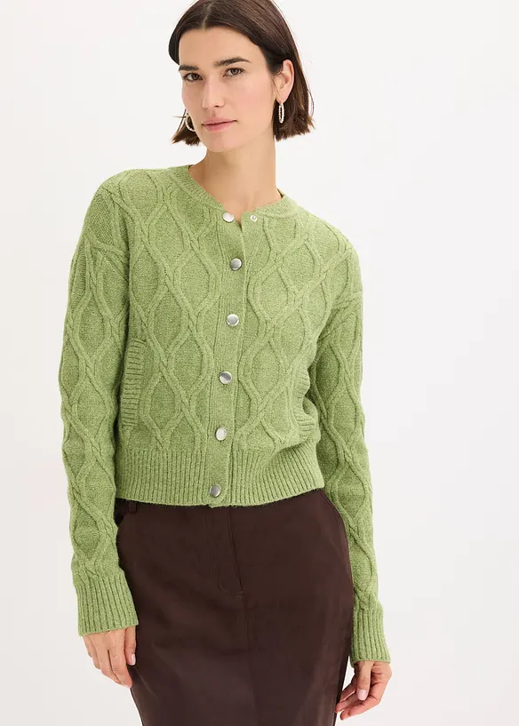 Cardigan con percentuale di lana, bonprix