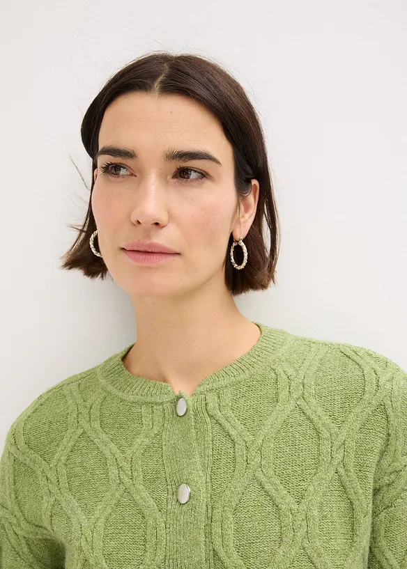 Cardigan con percentuale di lana, bonprix