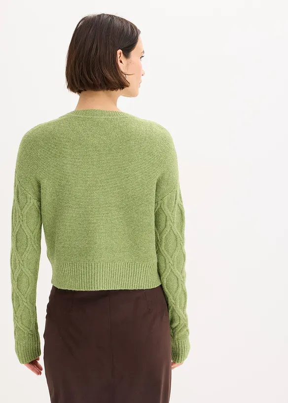 Cardigan con percentuale di lana, bonprix