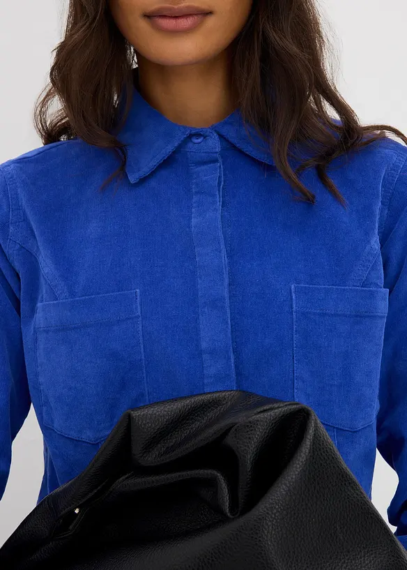 Abito aderente in velluto a coste, bonprix