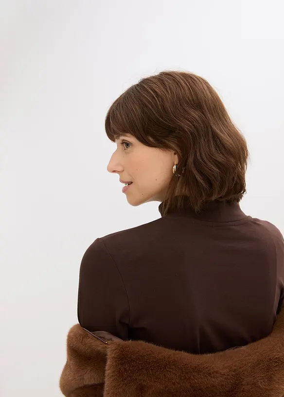 Maglia a maniche lunghe aderente, bonprix