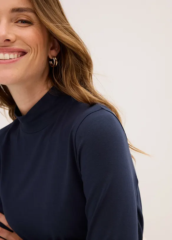 Maglia a maniche lunghe aderente, bonprix