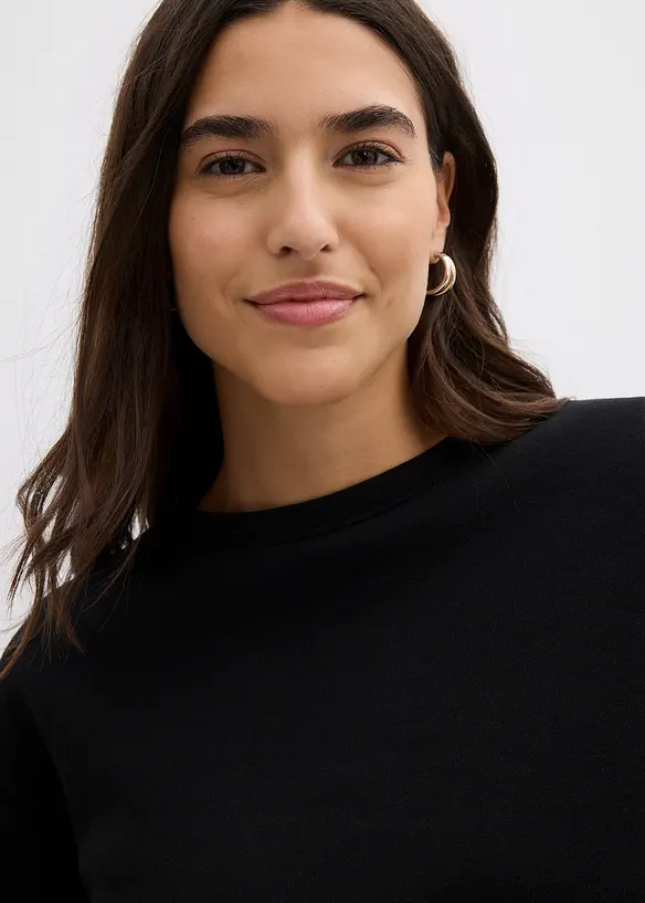Felpa in misto cotone, bonprix