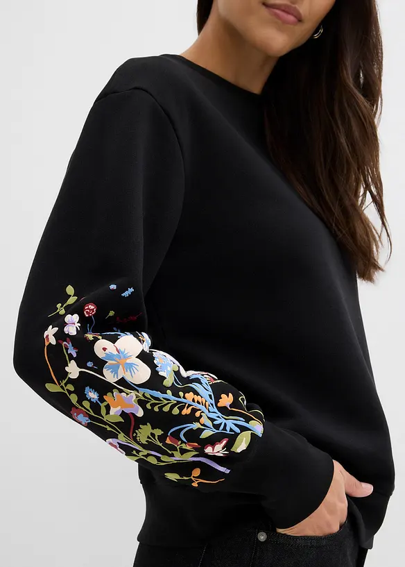 Felpa in misto cotone, bonprix