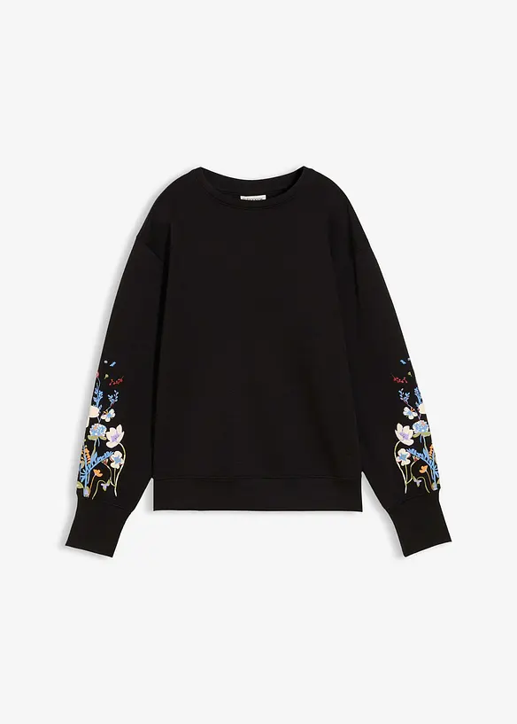 Felpa in misto cotone, bonprix