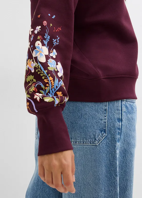 Felpa in misto cotone, bonprix