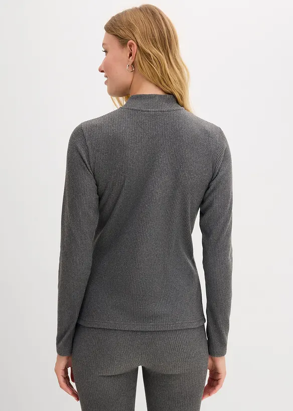 Maglietta termica con collo dritto, bonprix