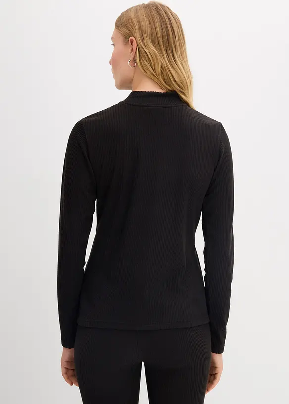 Maglietta termica con collo dritto, bonprix