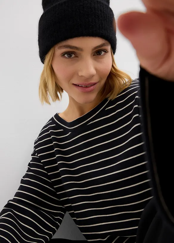 Felpa oversize in puro cotone, bonprix