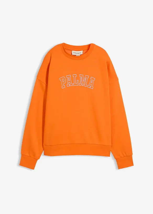 Felpa oversize in misto cotone, bonprix