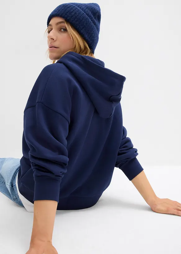 Felpa oversize in misto cotone, bonprix