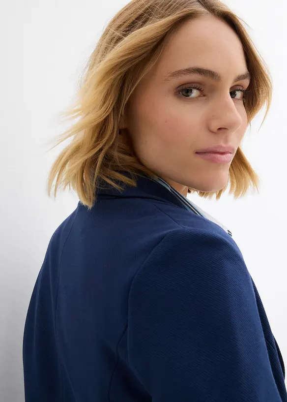 Blazer in felpa con viscosa fluente, bonprix