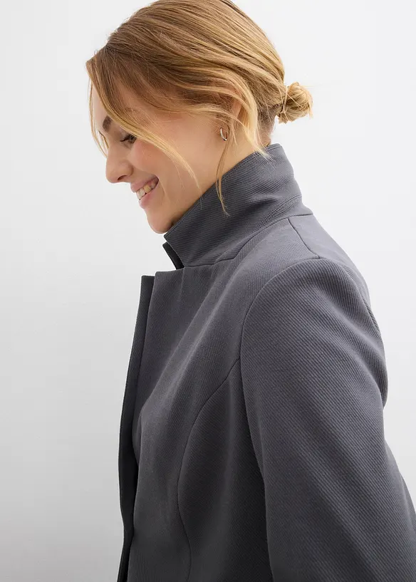 Blazer in felpa con viscosa fluente, bonprix