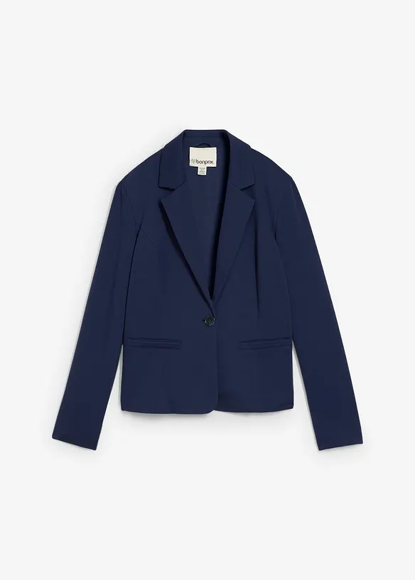 Blazer in felpa con viscosa fluente, bonprix