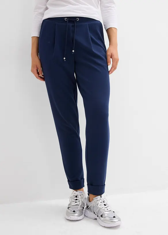 Pantaloni con elastico in vita e viscosa fluente, bonprix