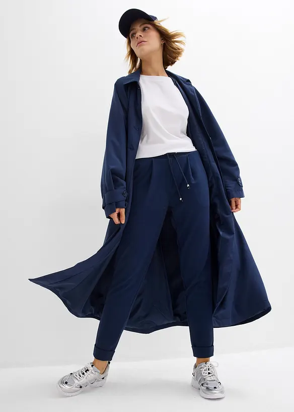 Pantaloni con elastico in vita e viscosa fluente, bonprix