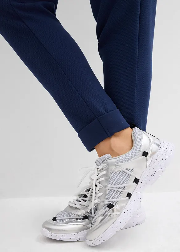 Pantaloni con elastico in vita e viscosa fluente, bonprix