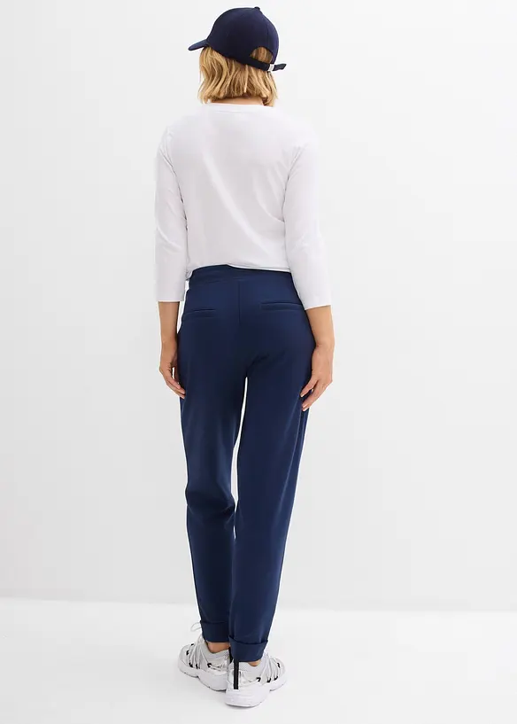 Pantaloni con elastico in vita e viscosa fluente, bonprix