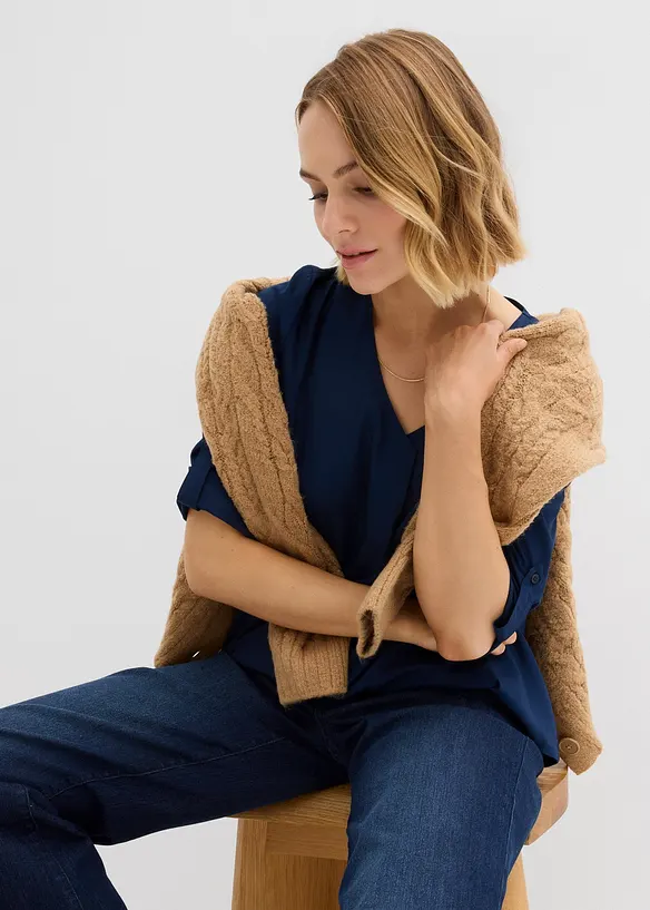 Blusa in viscosa fluente, bonprix