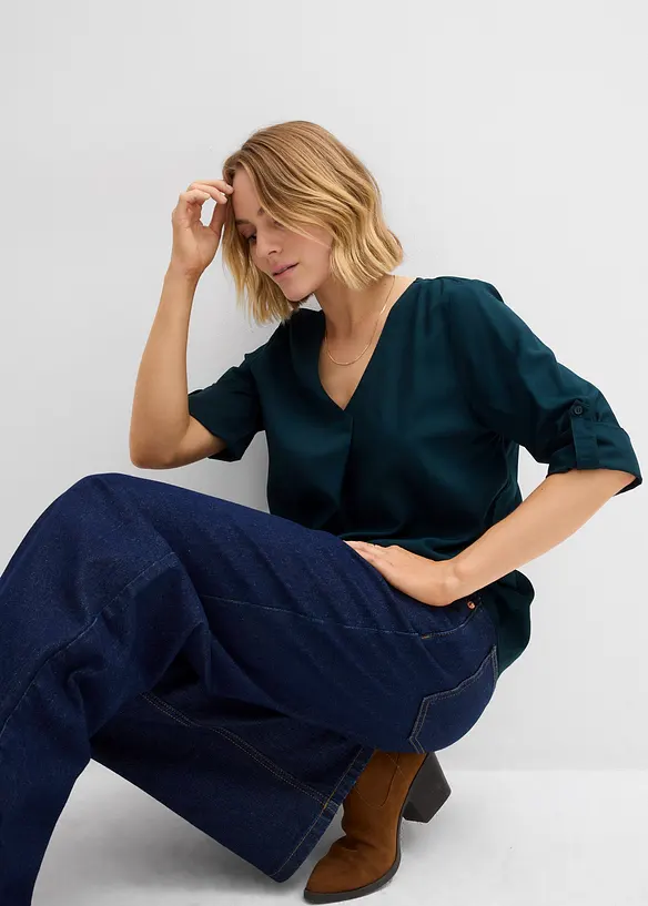 Blusa in viscosa fluente, bonprix