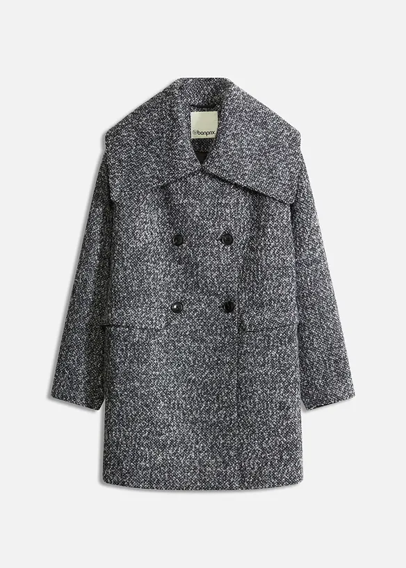 Cappotto corto in simil lana melange, bonprix