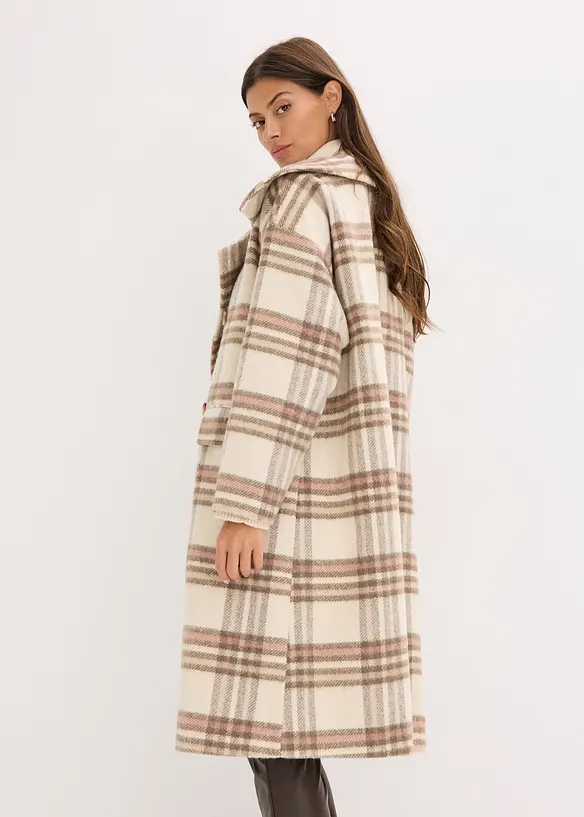 Cappotto oversize in misto lana morbido, bonprix