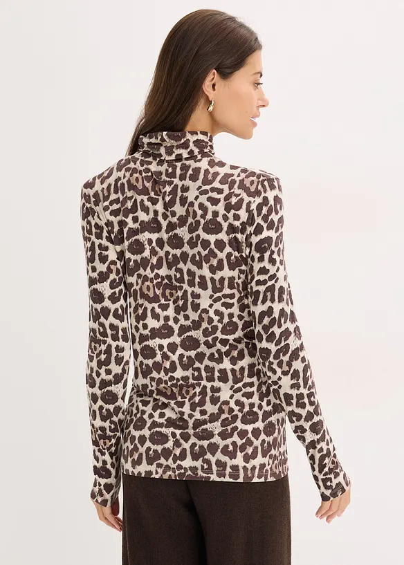 Maglia a maniche lunghe in misto viscosa morbido, bonprix