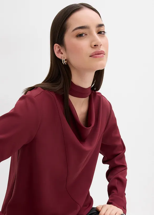 Blusa leggermente lucida, bonprix