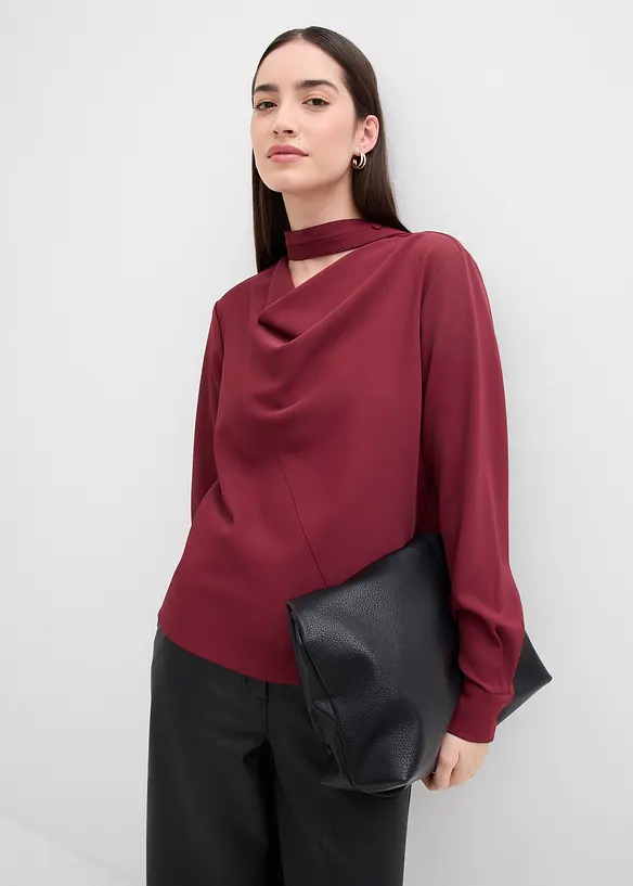 Blusa leggermente lucida, bonprix