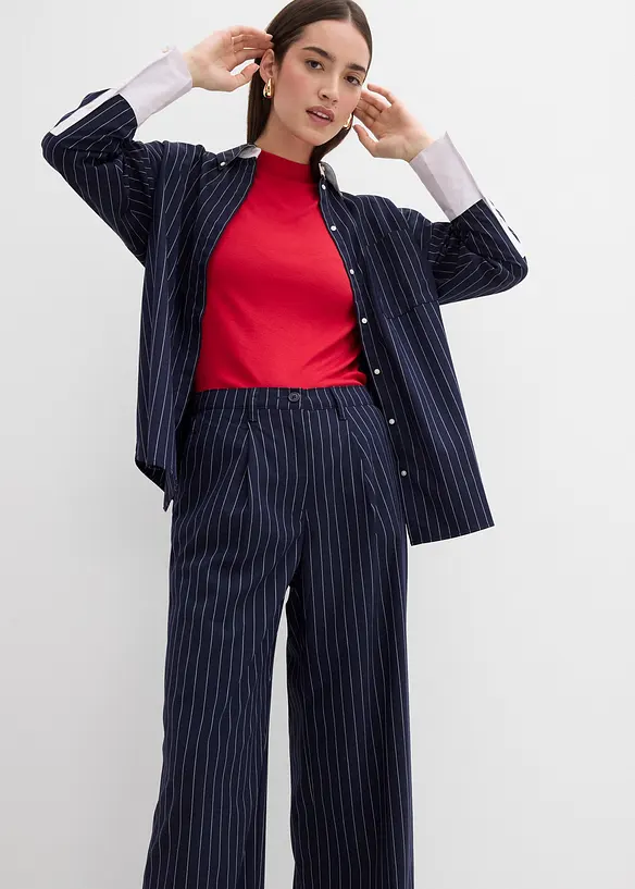 Pantaloni con pinces in misto viscosa, bonprix