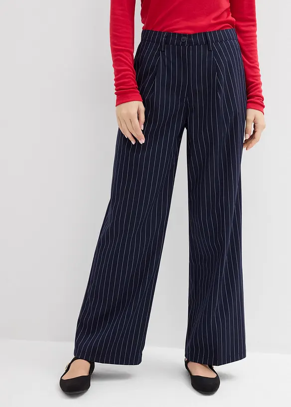 Pantaloni con pinces in misto viscosa, bonprix