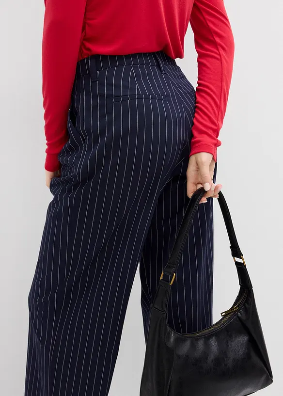 Pantaloni con pinces in misto viscosa, bonprix