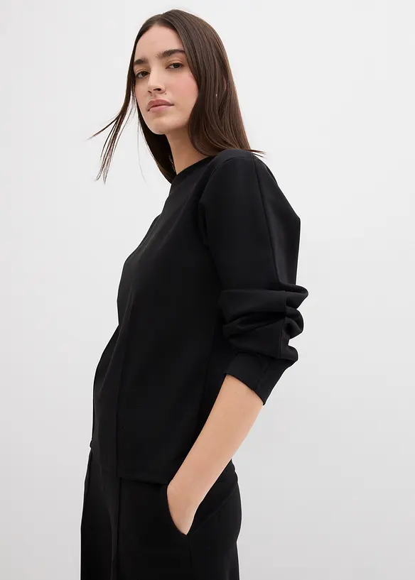 Maglia a maniche lunghe in punto di Roma, bonprix