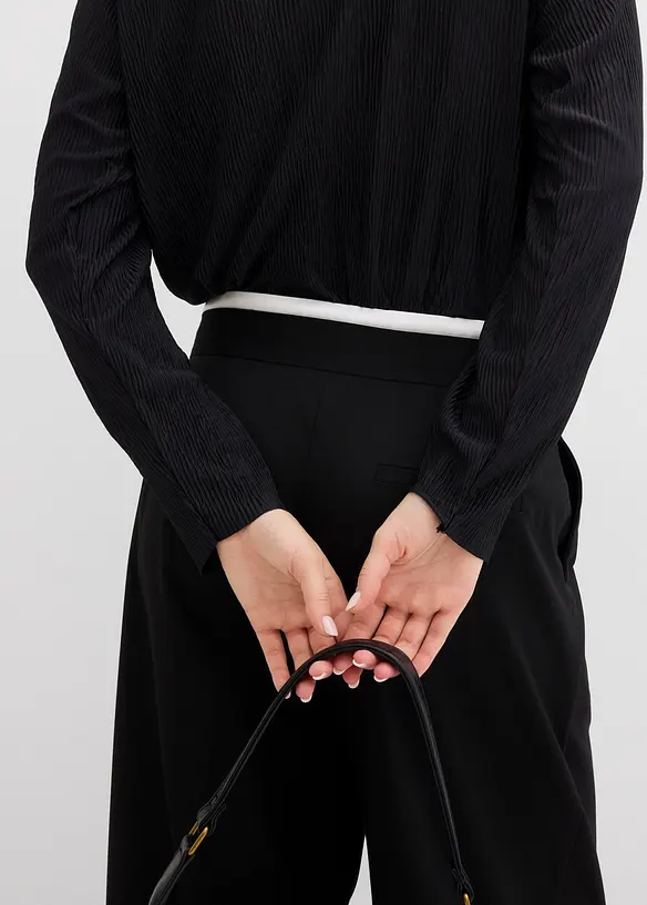 Pantaloni larghi in misto viscosa, bonprix