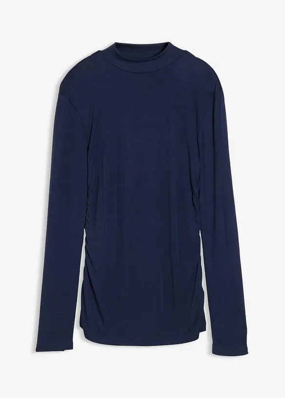 Maglia a costine con arricciatura, bonprix