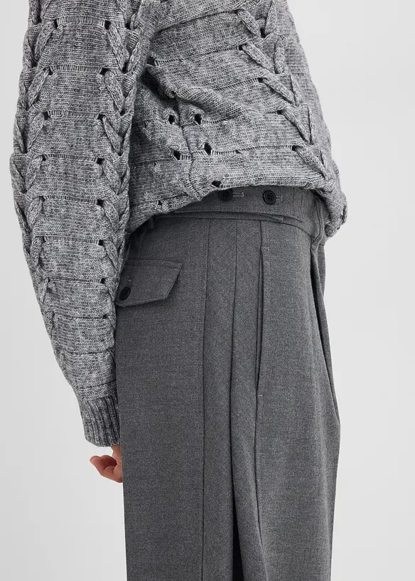 Pantaloni con cinta comoda in misto viscosa, bonprix