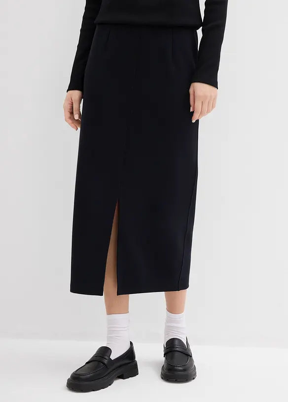 Gonna midi effetto neoprene, bonprix