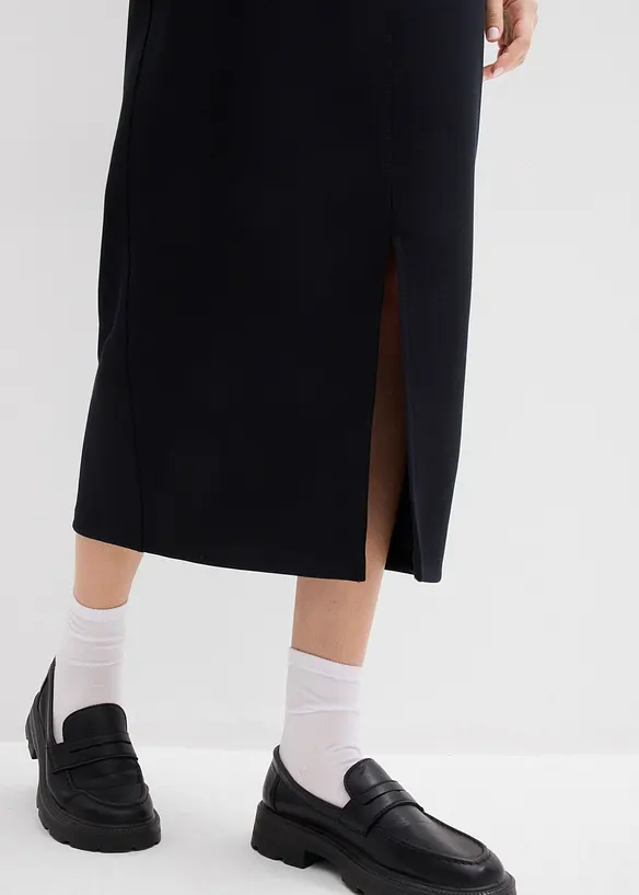 Gonna midi effetto neoprene, bonprix