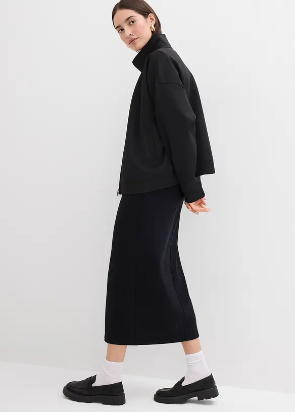 Gonna midi effetto neoprene, bonprix