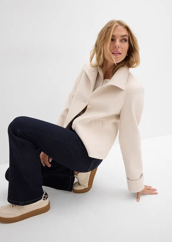 Jeans bootcut, vita alta, bonprix