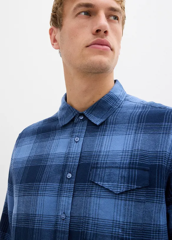 Camicia in flanella di puro cotone, bonprix
