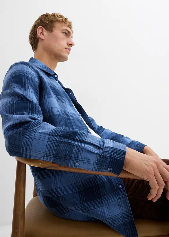 Camicia in flanella di puro cotone, bonprix