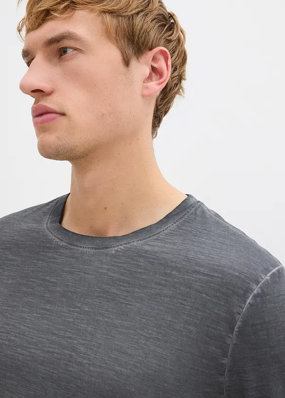 Maglia a maniche lunghe con effetto lavato (pacco da 2), bonprix
