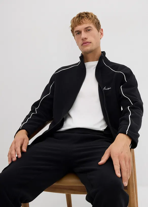 Giacca termica in pile con dettagli sportivi, bonprix