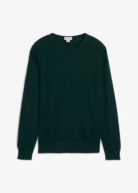 Maglione in filato fine con lana merino, bonprix