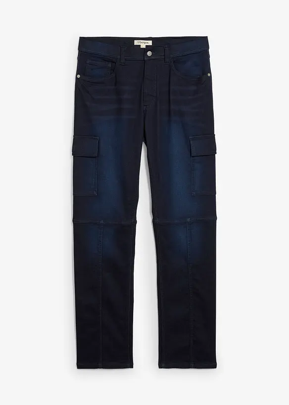 Jeans jogger cargo con girovita comodo regular fit, straight, bonprix
