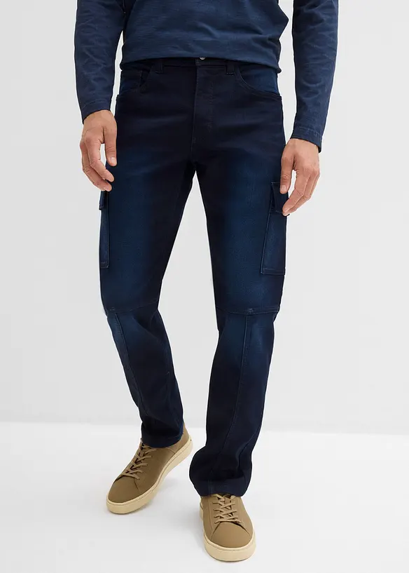 Jeans jogger cargo con girovita comodo regular fit, straight, bonprix
