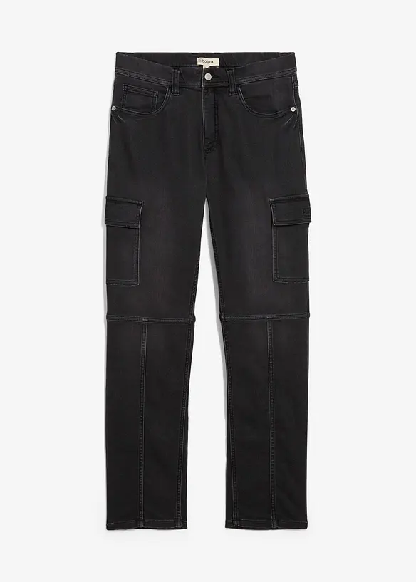 Jeans jogger cargo con girovita comodo regular fit, straight, bonprix
