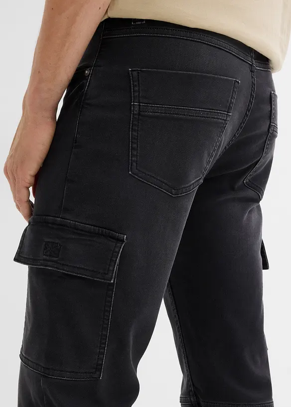 Jeans jogger cargo con girovita comodo regular fit, straight, bonprix